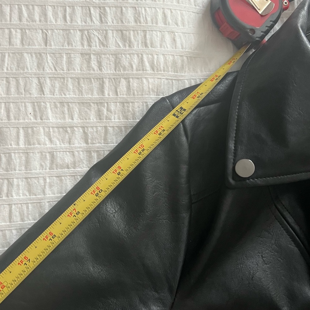 Vegan Leather Moto Jacket - Picture 10 of 11
